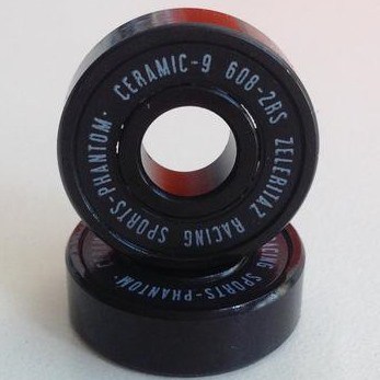 Black abec 9 ceramic skateboard bearings