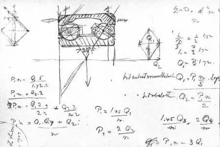 Original drawing of self aligning ball bearing drawn by sven winquist in 1907