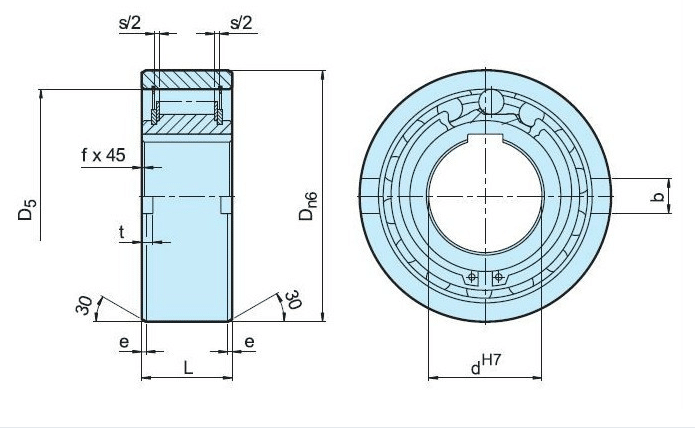 Japan ASNU8 One Way Backstop Clutch Bearing ASNU12