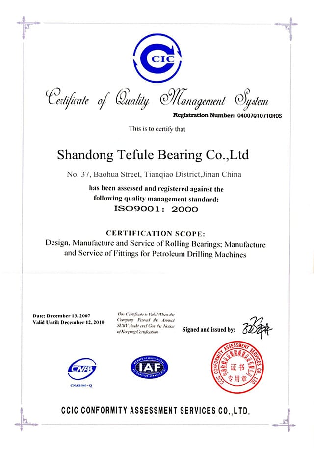 China TFL Brand 7018 ACM Brass Cage Angular Contact Ball Bearing