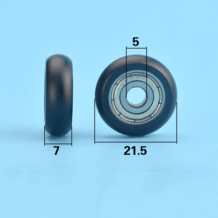 6*24*7 mm POM Plastic 626 Coated Bearing for Sliding Door