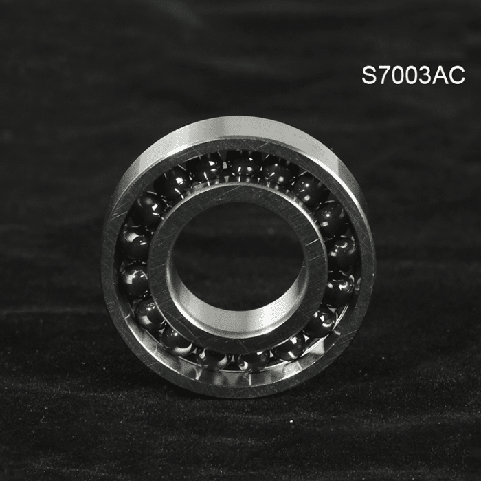Stainless steel full Si3N4 ceramic balls 7003 S7003AC 17x35x10mm Angular Contact Ball Bearing