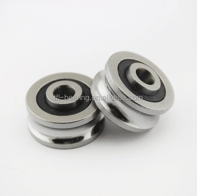 High speed SG10 2RS U Groove ball bearing for guide wheel
