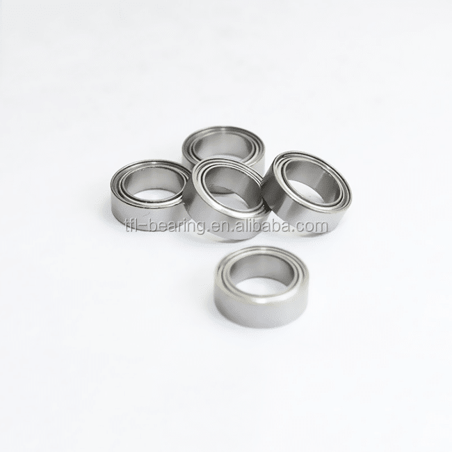 440 Stainless Steel Shielded Bearing R2AZZ 1/8 x 1/2 x 11/64 inch Miniature Ball