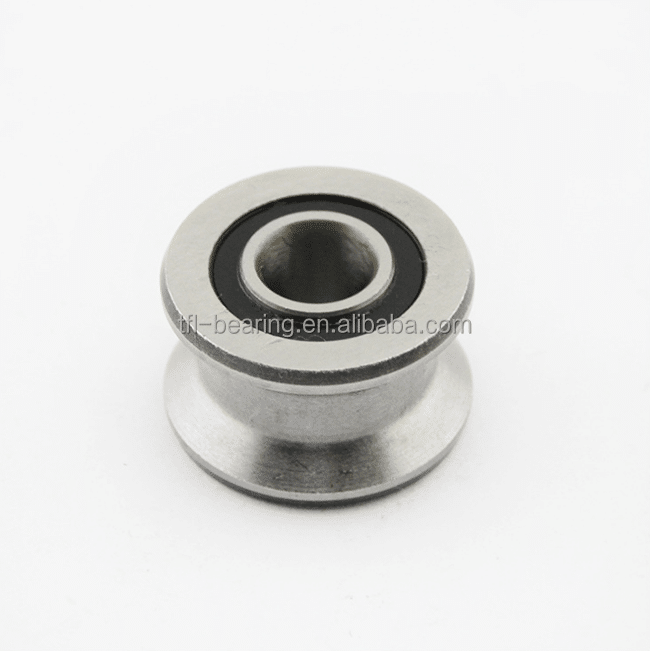 High speed SG10 2RS U Groove ball bearing for guide wheel