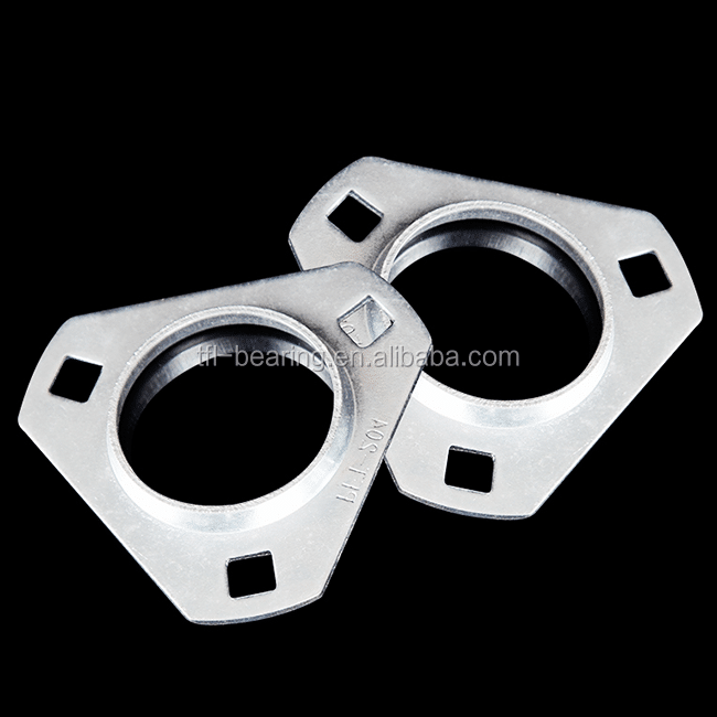 Triangle Flange Unit  PFT205 206 207 208 Pressed Stamping Steel Bearing Housing
