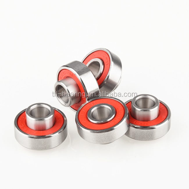 ABEC-11 608 608 2RS Red seals miniature ball bearing for skateboard