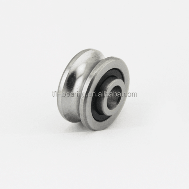 High speed SG10 2RS U Groove ball bearing for guide wheel