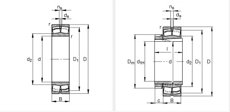 URB 24144K 24144KMC3W33 Spherical Roller Bearing for Excavator