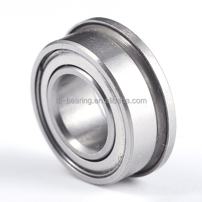 Stainless micro miniature flange deep groove ball bearing MF84ZZ