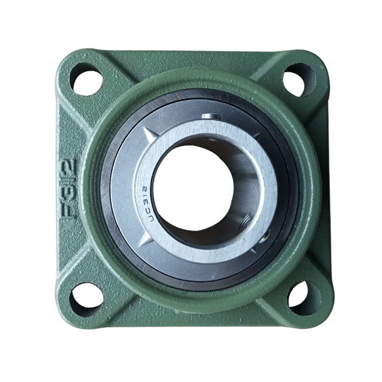 Cast iron square flanged block unit UCF313 mounted ball bearing