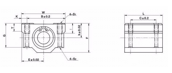 SC20UU 20mm Linear Ball Bearing Linear Motion Bearing Slide Bushing for CNC