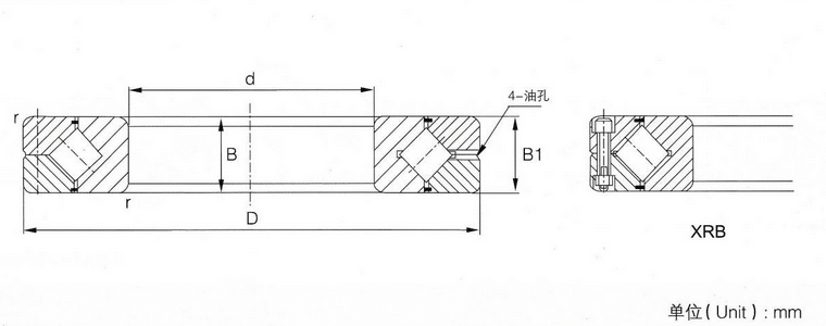 RB60040UUCC0 P5 Crossed Roller Bearings Machine Tool Bearing THK Type High Precision