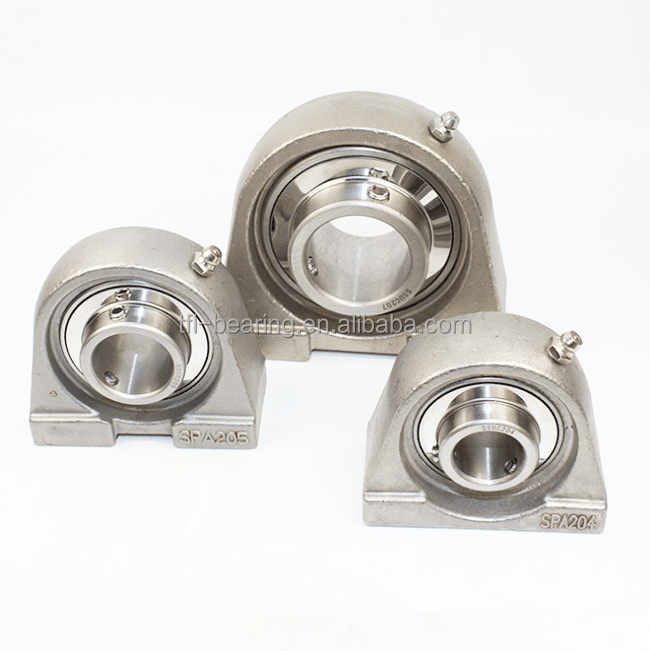 304 Stainless steel flanged insert ball bearing SPA204