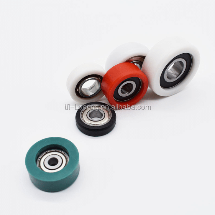 608 ZZ Ball Bearing Covered with POM Plastic Pulley Bearings