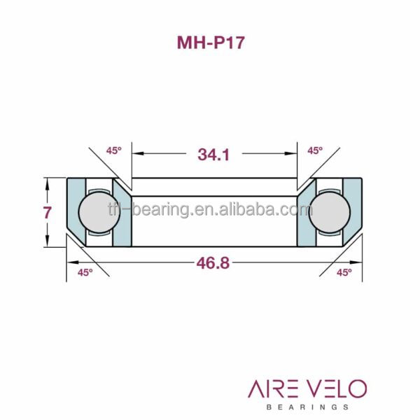 Bicycle Headset Bearings MH-P17 K468 ACB468 34.1*46.8*7 mm