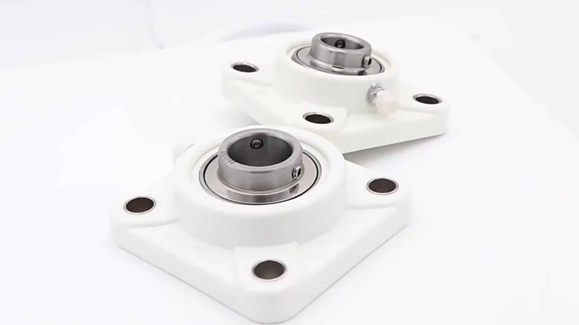 Plastic flange bearing flange housing unit sucf207 with stainless steel ucf bearings