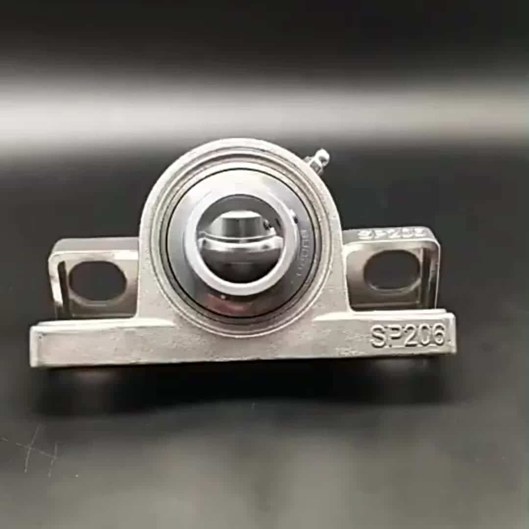 Short Base 304 Stainless steel SUCPA206 pillow block bearing for food machine