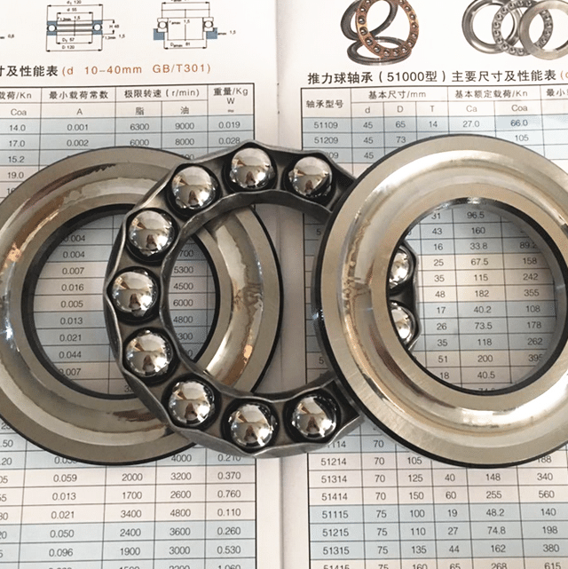 High load Japan brand NSK 51110  thrust ball bearing for hydraulic machinery