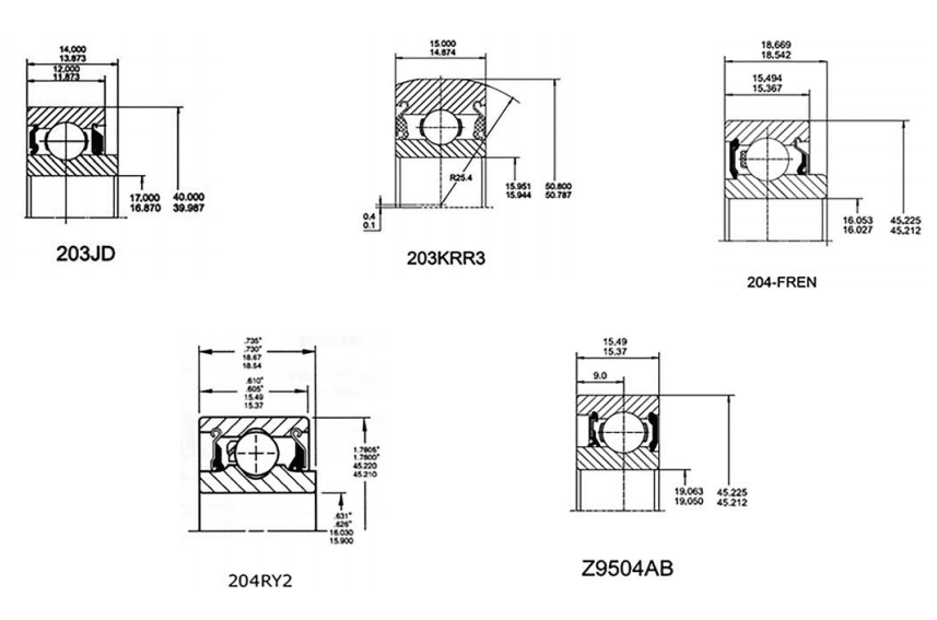 203KRR2 203KRR AH02 203KRR 203KRR3 203KRR5 Agricultural Ball Bearing