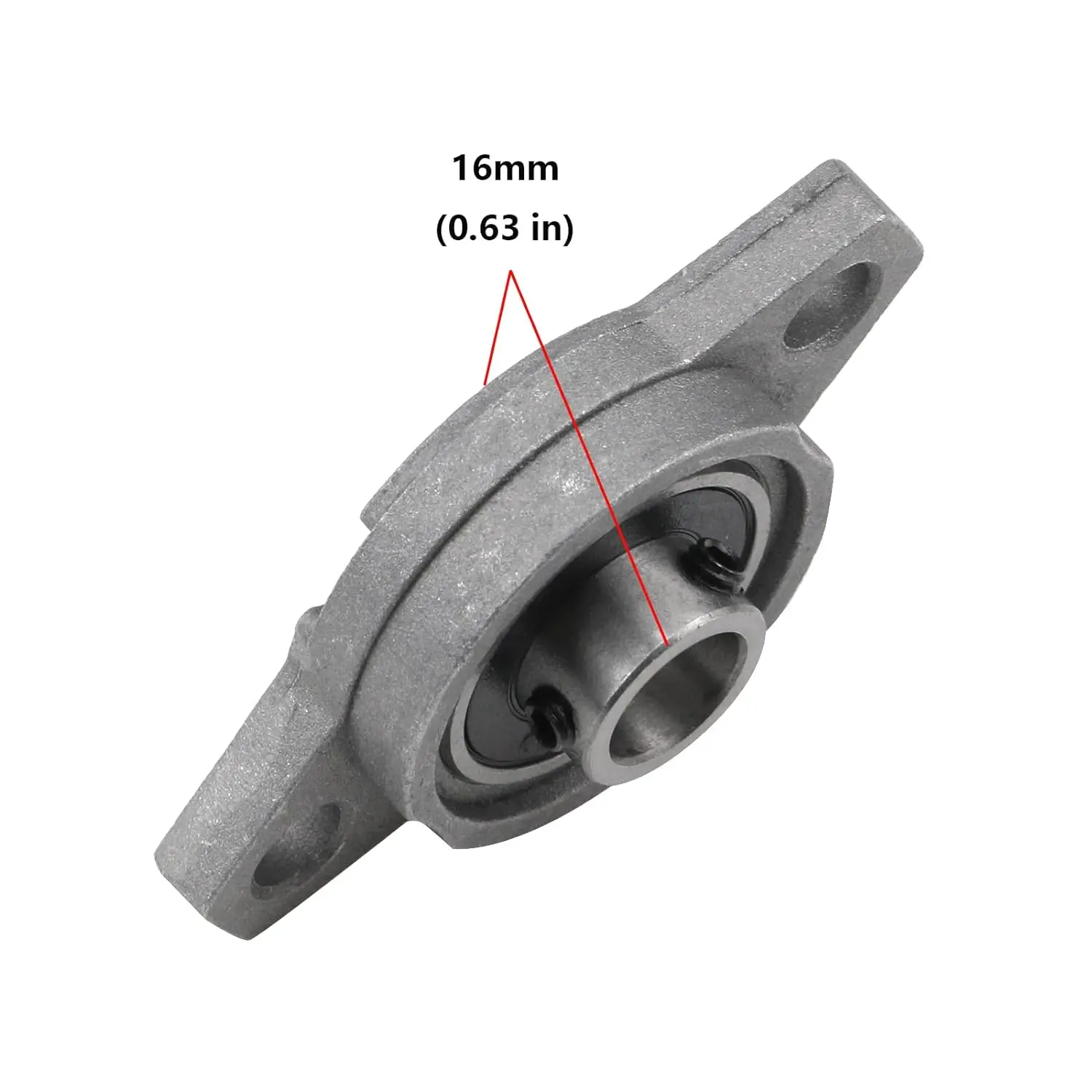 TFL Wholesale 3D Printer Parts Zinc Alloy 12mm 2 Bolts Mounted Flange Pillow Block Bearing KFL001