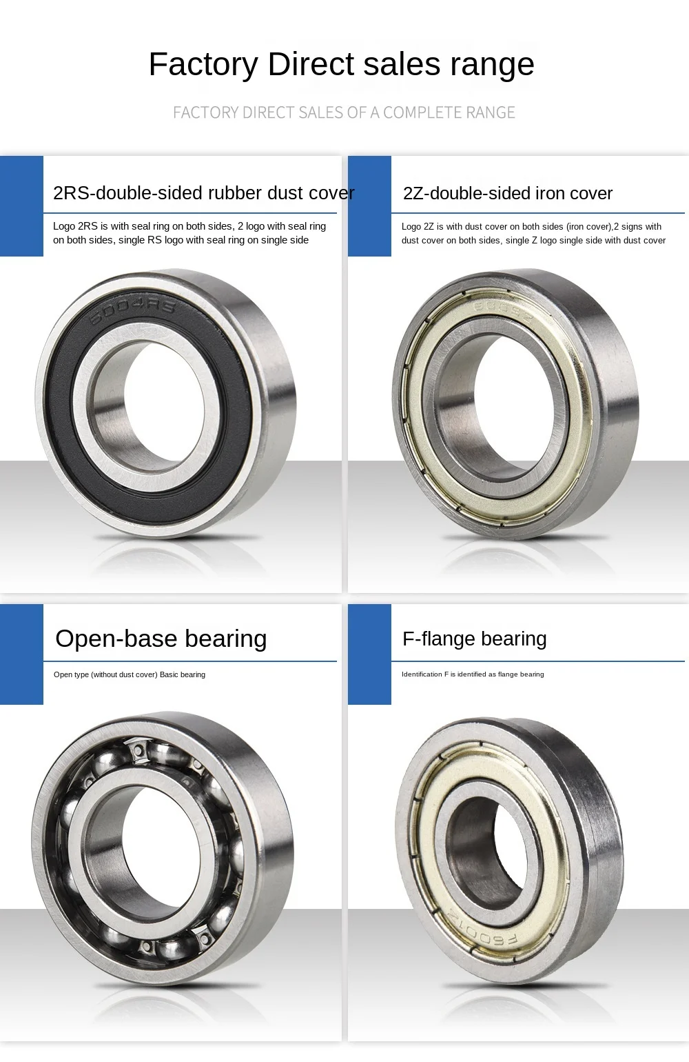 High Precision Miniature Ball Bearing 4 * 9 * 4 mm S684 ZZ Stainless steel Deep Groove Ball  bearings