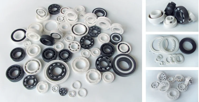 self lubricating zro2 ceramic ball bearing r8 r10 r12 r14 r16 2rs for industry