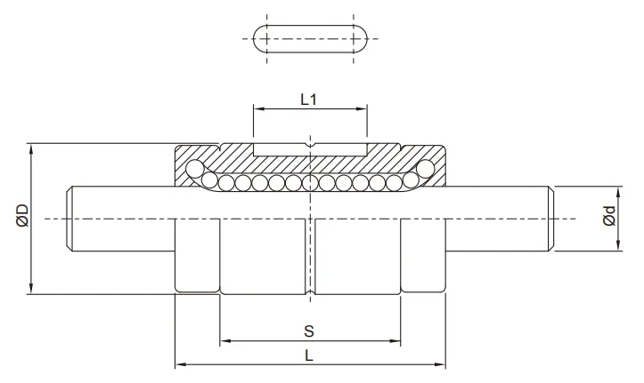 Hot sale ball spline with Solid Spline Shafts SLT020 SLT010