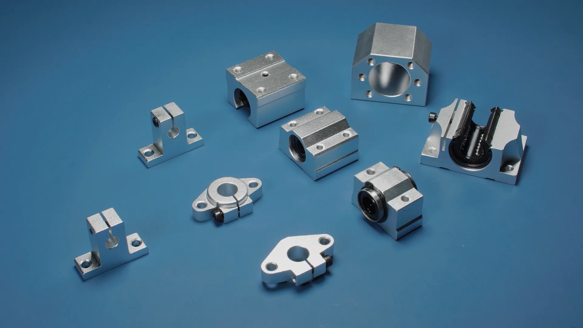 Scs series aluminum linear motion ball bearing slider block units 6mm to 60mm