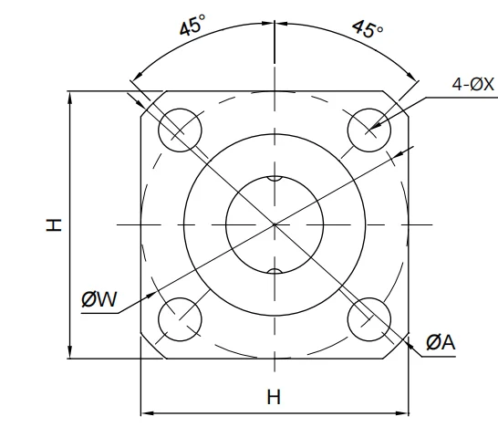 SOF010 SOF10 SOF12 High precision TBI MOTION Ball Spline Nut with Square flanged