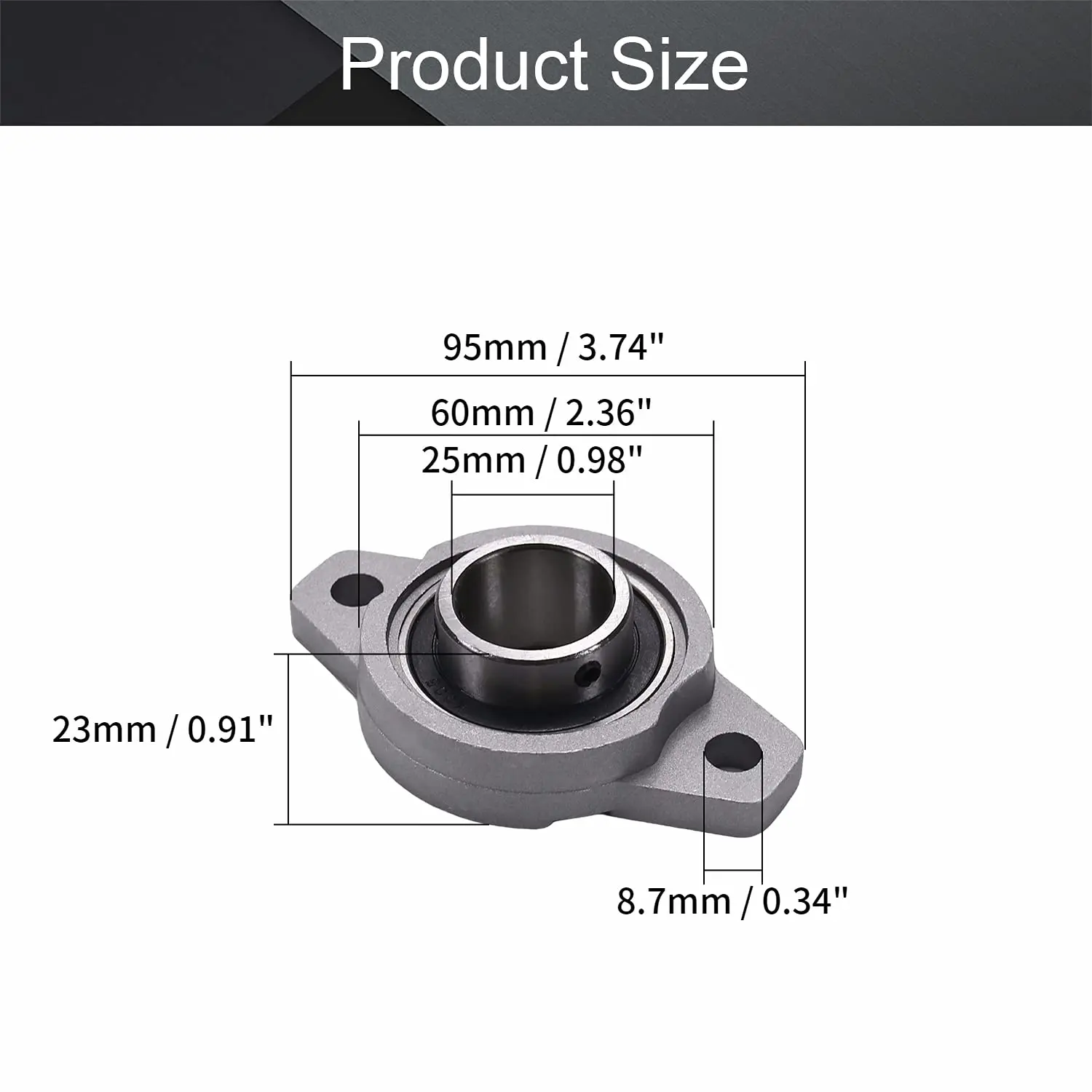 TFL High Quality Zinc Alloy Outer Spherical Bearing Pillow Block Housing Bearings KFL005