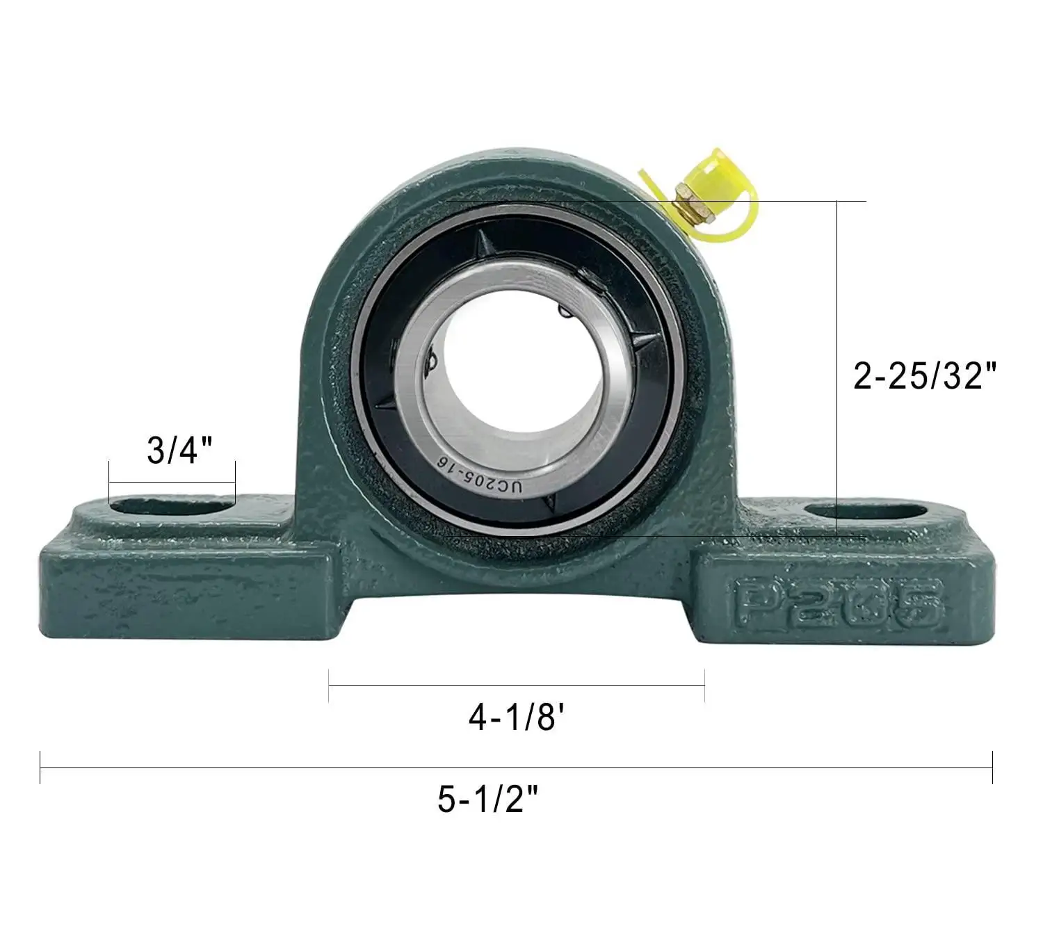 TFL Heavy Duty Mounted UCP205 Block Cast Housing Self-Alignment Pillow Bearing