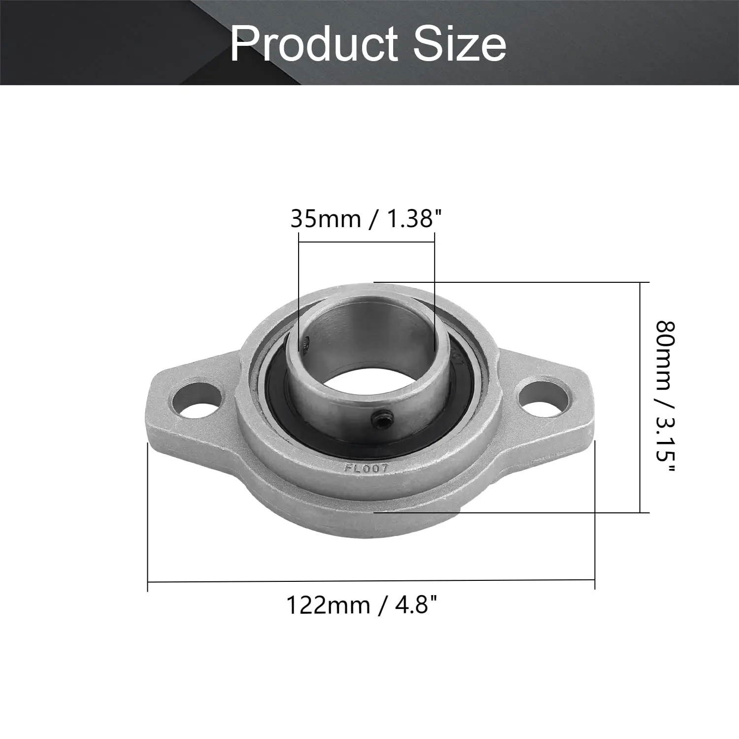 TFL High precision mini Zinc alloy pillow block bearing KFL007