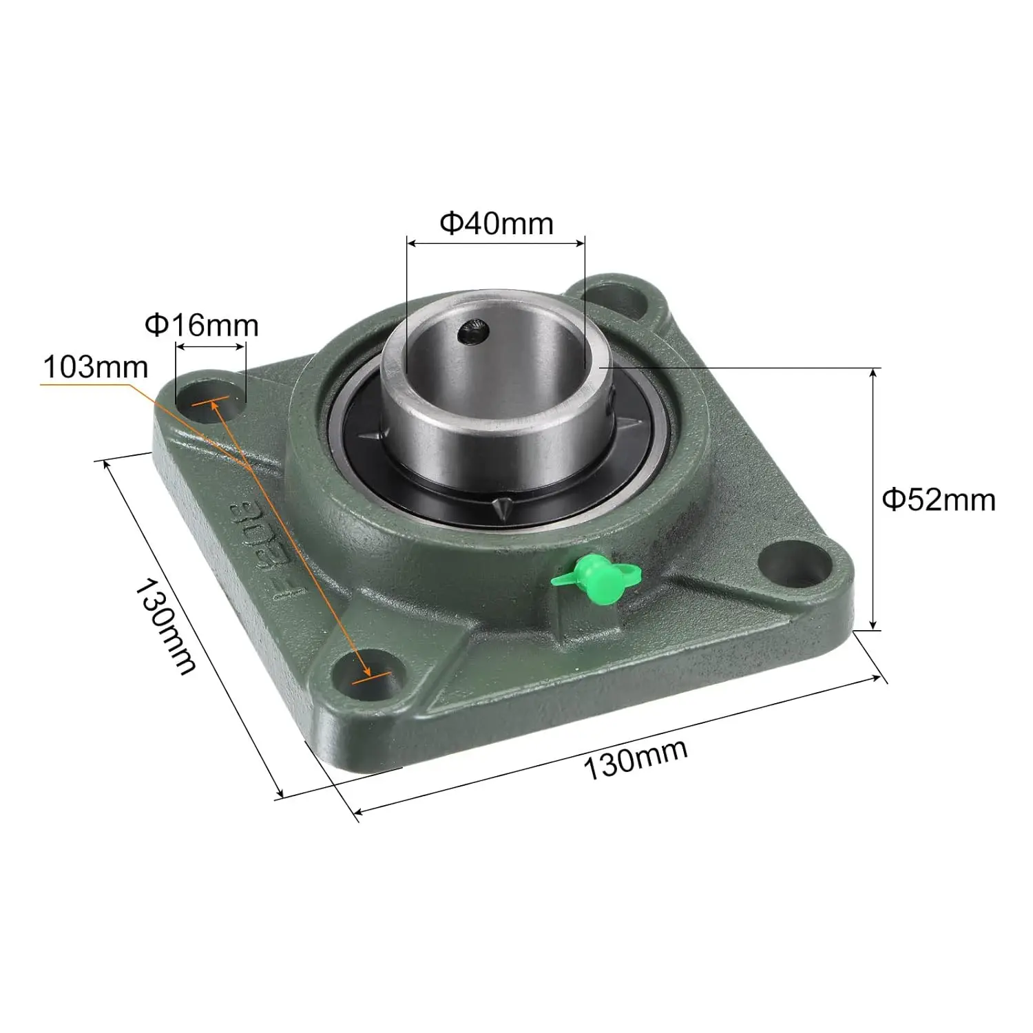 TFL Best Sale Good Quality UCF208 Bearings Chrome Steel Square Flange Pillow Block Bearing