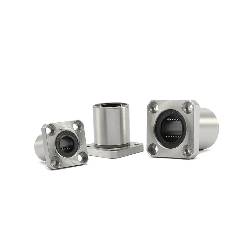 Low noise OEM customized  LMK30UU LMK35UU square flange linear bearings for baggage systems