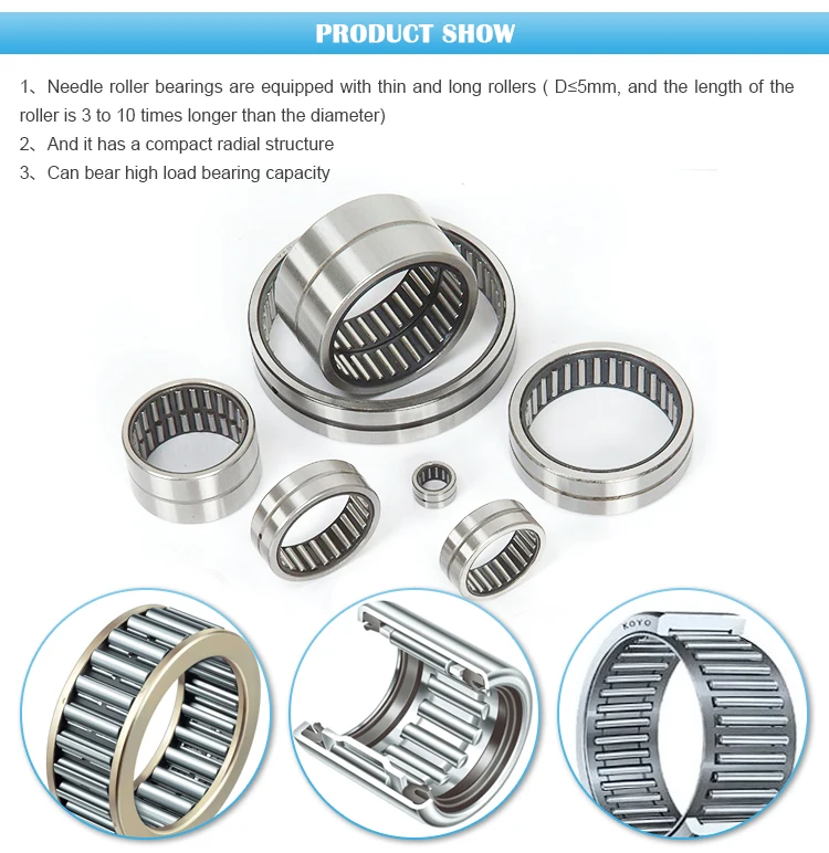 HK404730 Drawn cup support high precision needle roller bearings HK40x47x30 40x47x30mm