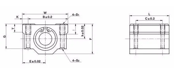 SC30UU Linear motion Bearing Slide block bushing