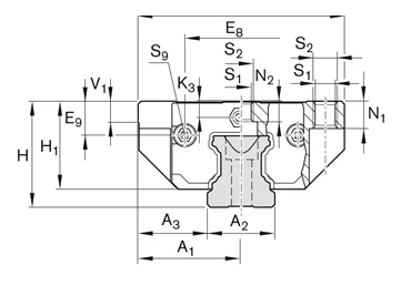 R165121420 R165129320 R165121422 High precision Flange linear slider for manipulator