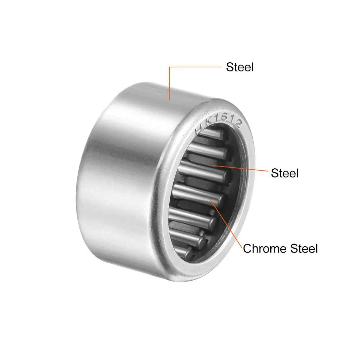 TFL Needle Roller Bearing HK1612 High Precision HK Series Bearing with 16*22*12mm Size HK1612