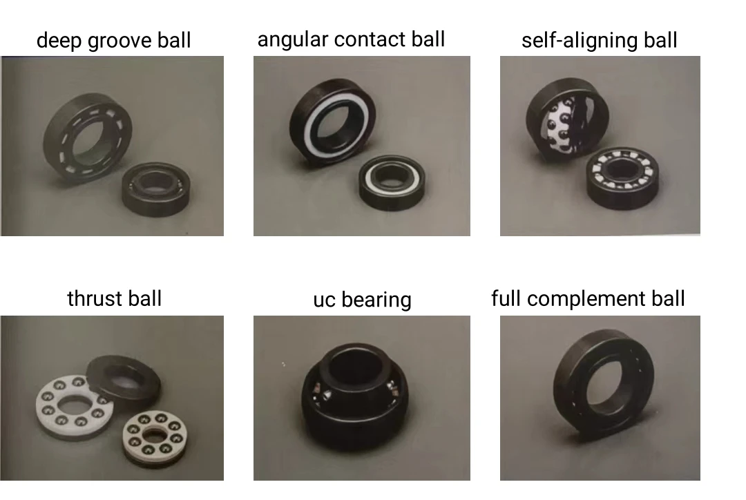 Si3N4 Full Ceramic Ball Bearing 5MM 6MM 10MM 3/32 3/16 6201 6202 6205ce with PEEK Cage