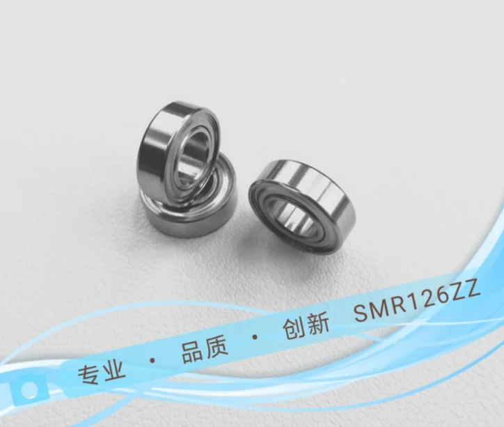 New Arrival Stainless Steel 6 X 12 X 4 Mm Smr126 Zz 2 Rs Deep Groove Ball Bearings for Fishing Reel Ball Bearing