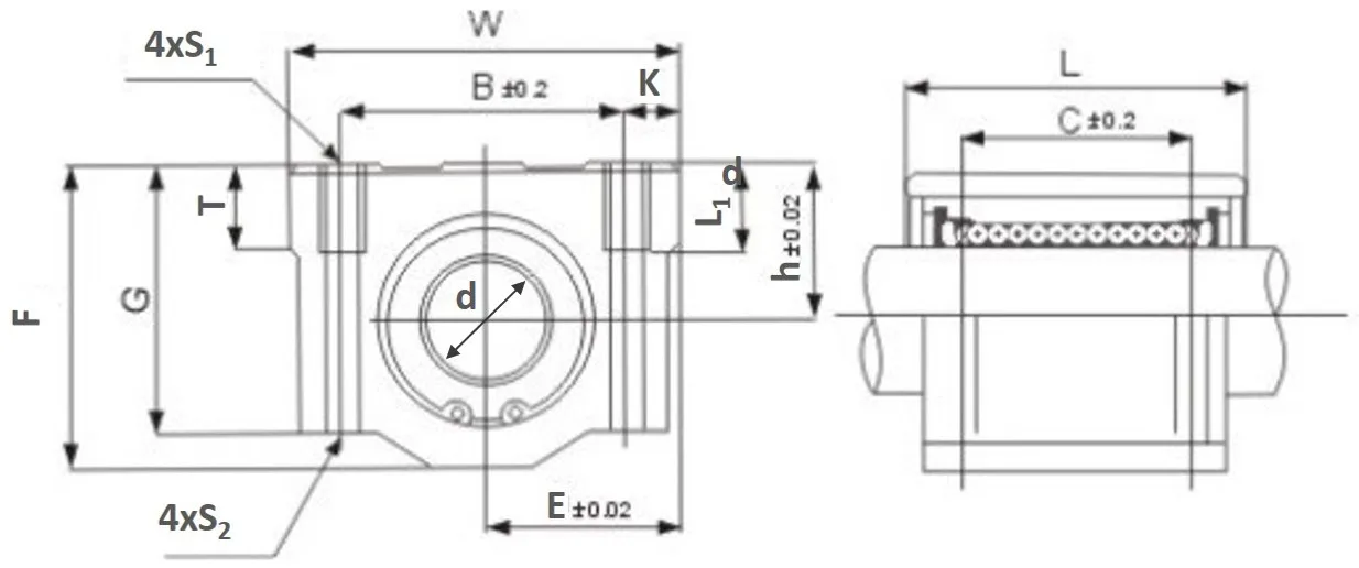 Famous Brand SCS16UU SCS16LUU Linear Slide Bearing