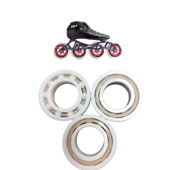 High speed professional inline skate wheels shoes 608 full ceramic bearings 5 ball