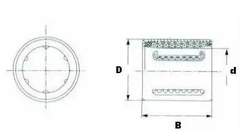 High quality KH0622 0824 1026 1228 1428 1630 2030 2540 3050 PP Stamping linear bearing