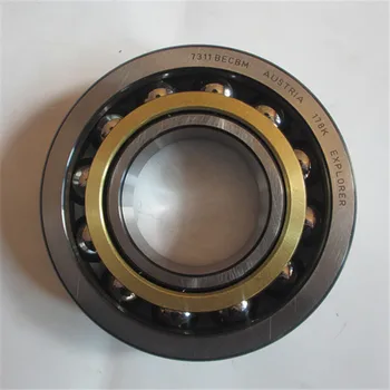 Single Row Brass Cage Angular Contact Ball Bearing 7314BECBM 70x150x35mm