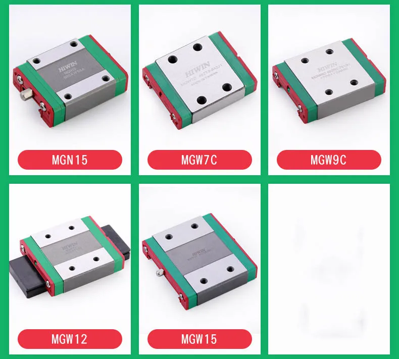 Ultra thin linear slider bearing for Semiconductor equipment MGW9C MGW9H HIWIN