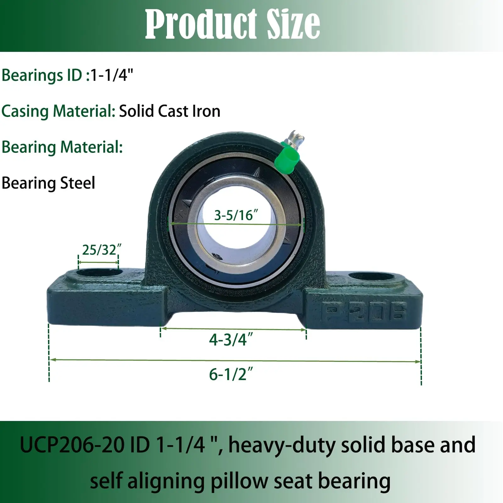 TFL High Precision Pillow Block Bearing UCP206 For Agriculture Machine