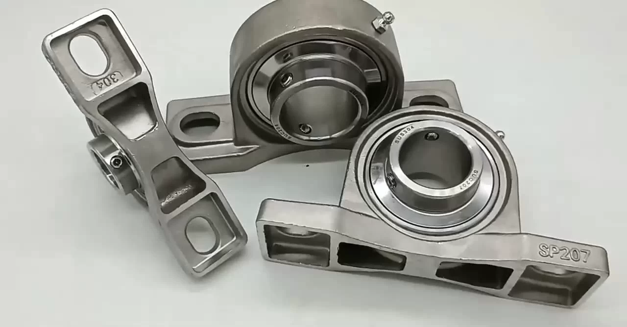 Sucp205 food grade waterproof stainless steel plummer pillow block bearing for food production line parts