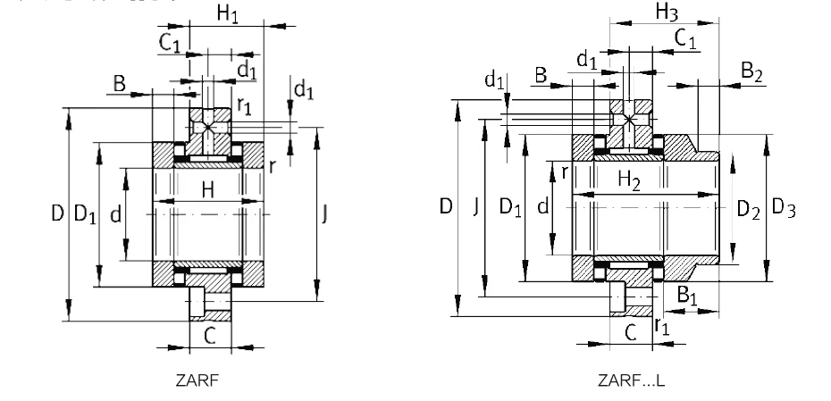 China Factory Price Export Quality TFL ZARF70160-TV ball screw support combined bearings