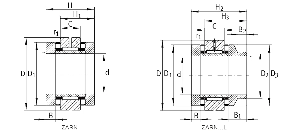 China Factory Price export quality ZARN90180-TV/TN TFL Needle roller axial roller ball screw support combined bearings